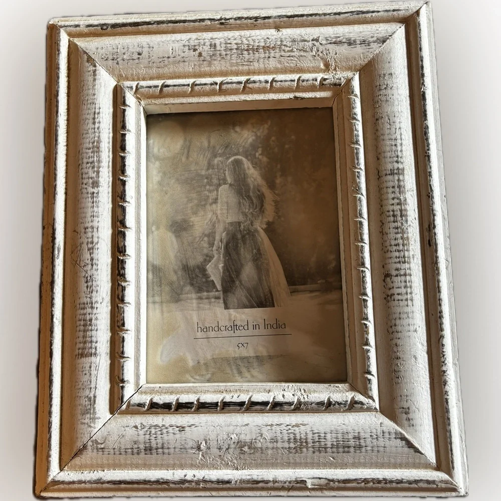 Beautiful white Wash wooden frame